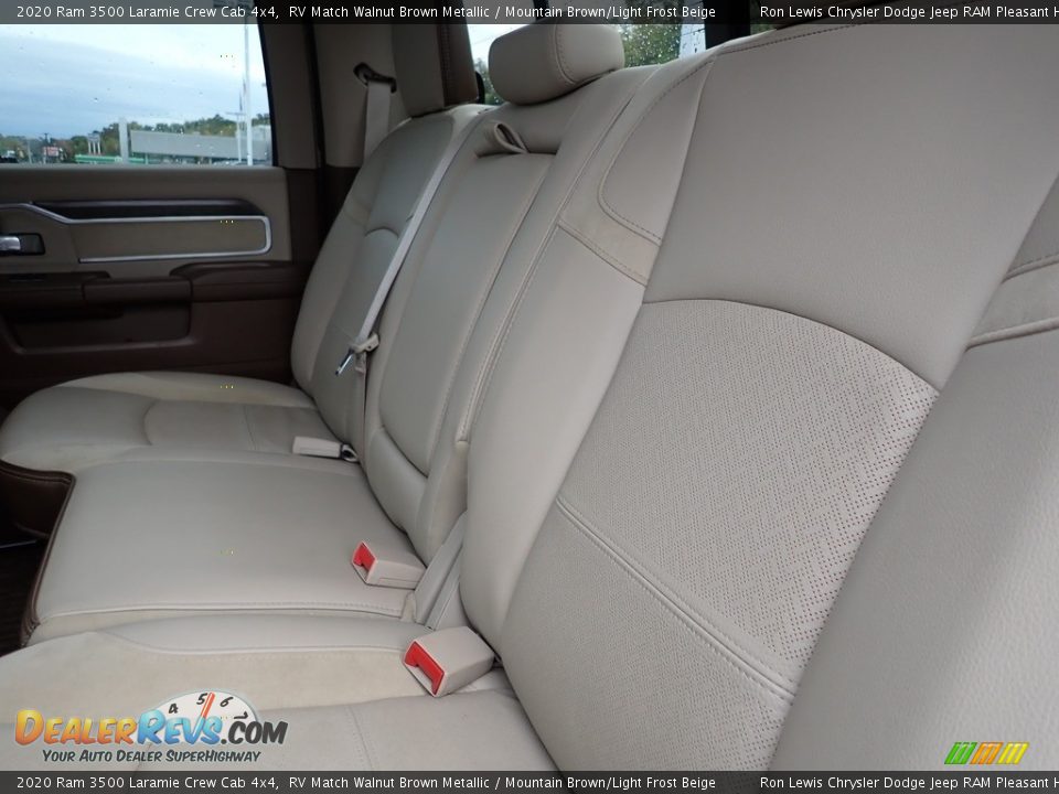 Rear Seat of 2020 Ram 3500 Laramie Crew Cab 4x4 Photo #12