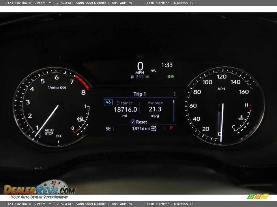 2021 Cadillac XT6 Premium Luxury AWD Gauges Photo #8