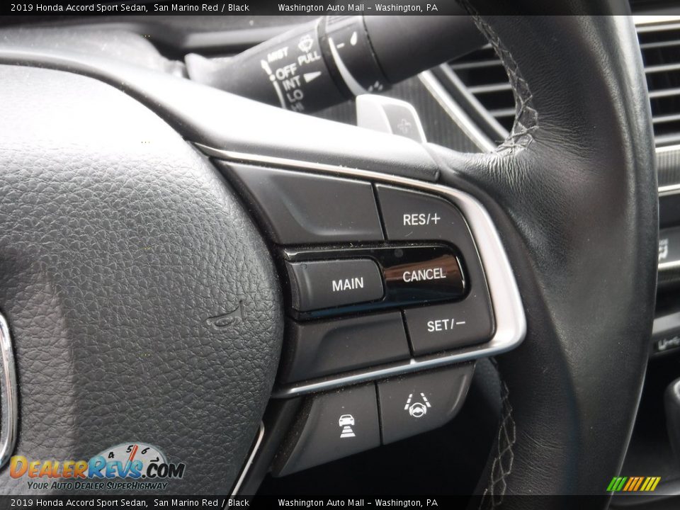 2019 Honda Accord Sport Sedan San Marino Red / Black Photo #26