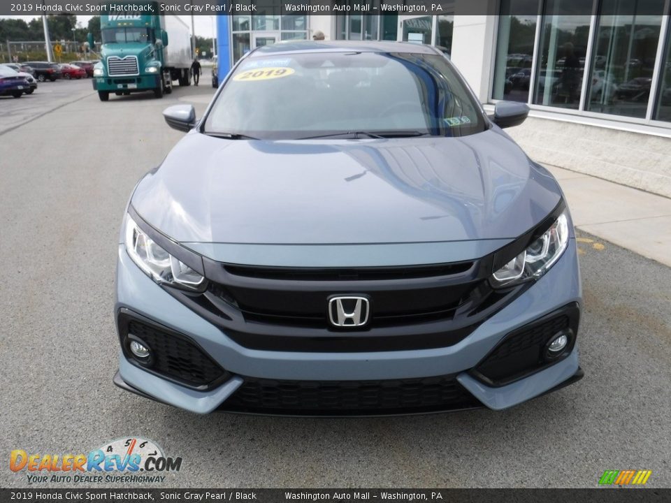 2019 Honda Civic Sport Hatchback Sonic Gray Pearl / Black Photo #4