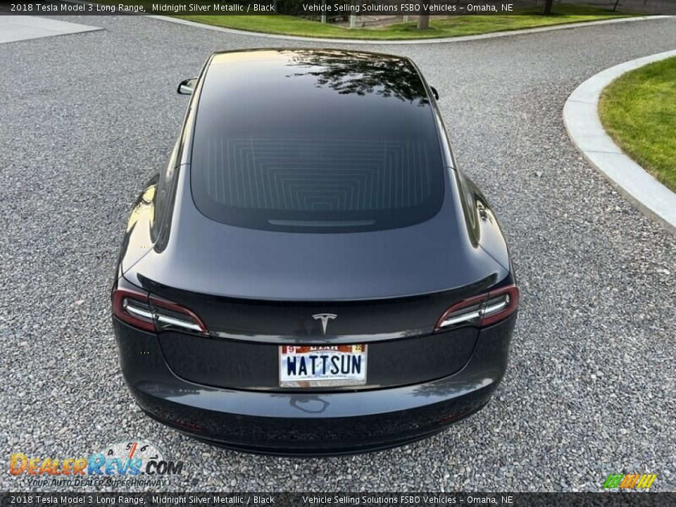 2018 Tesla Model 3 Long Range Midnight Silver Metallic / Black Photo #6