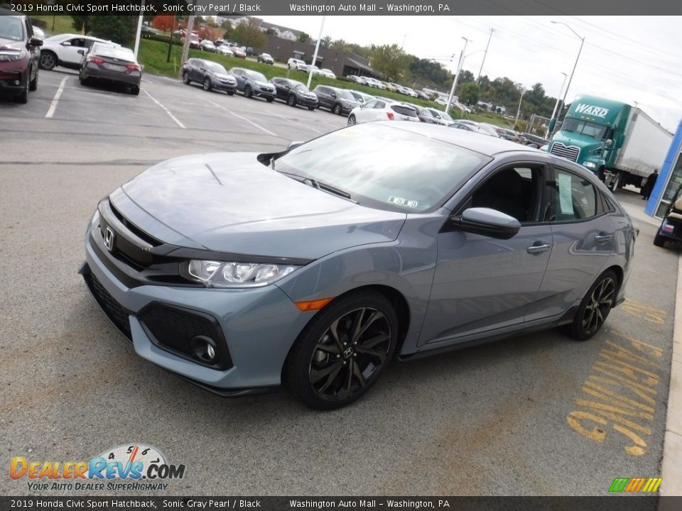 2019 Honda Civic Sport Hatchback Sonic Gray Pearl / Black Photo #5