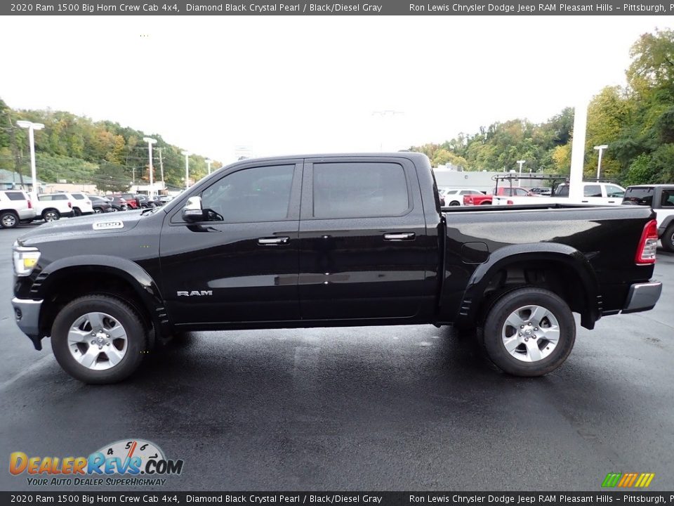 Diamond Black Crystal Pearl 2020 Ram 1500 Big Horn Crew Cab 4x4 Photo #2