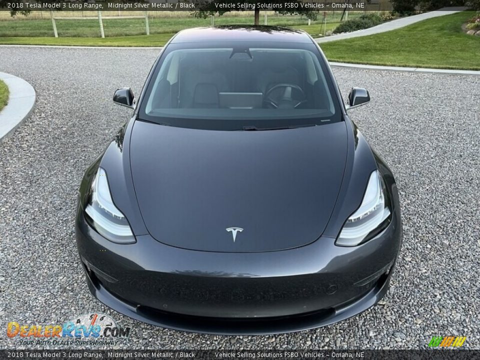 2018 Tesla Model 3 Long Range Midnight Silver Metallic / Black Photo #7