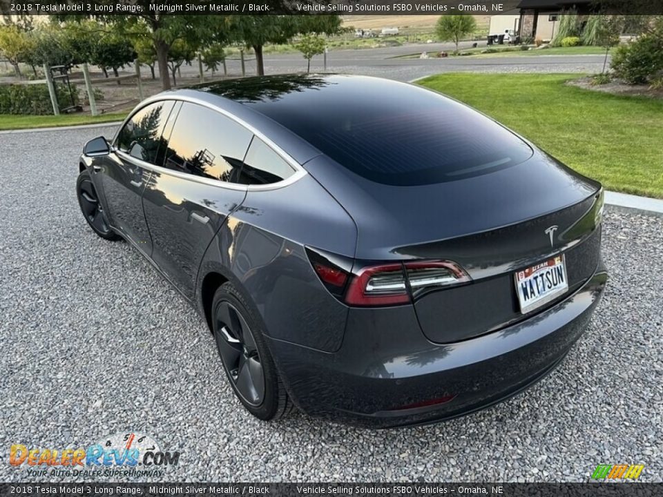 2018 Tesla Model 3 Long Range Midnight Silver Metallic / Black Photo #8