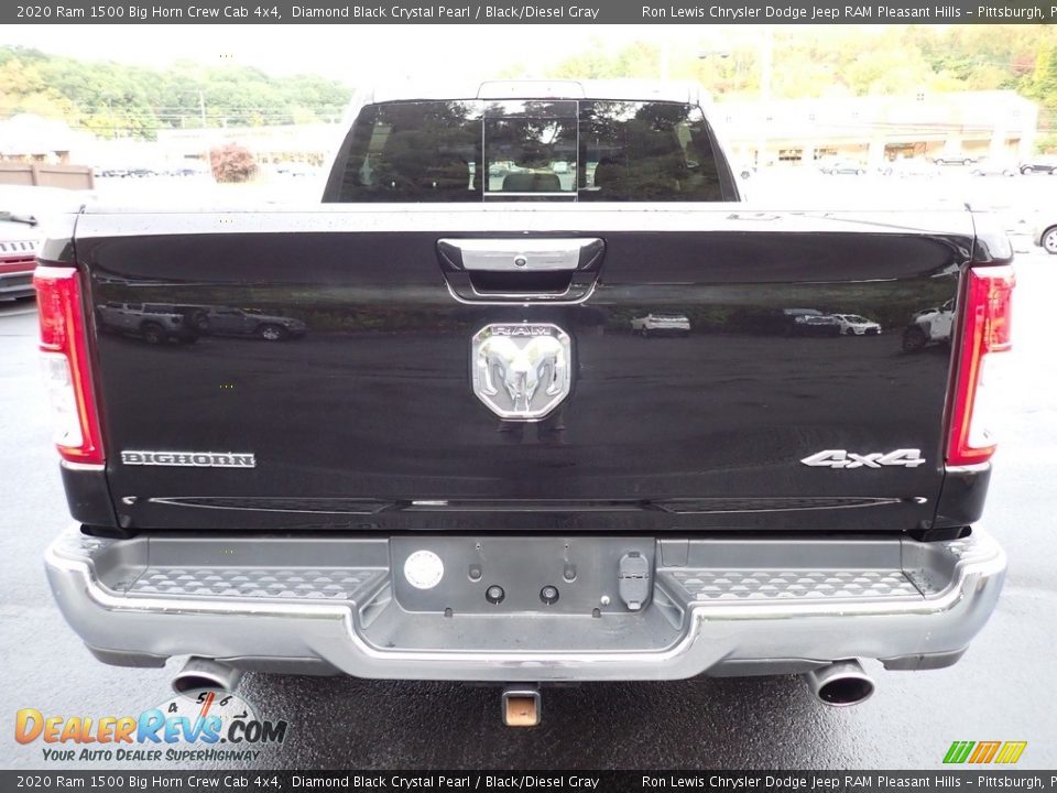 2020 Ram 1500 Big Horn Crew Cab 4x4 Diamond Black Crystal Pearl / Black/Diesel Gray Photo #4