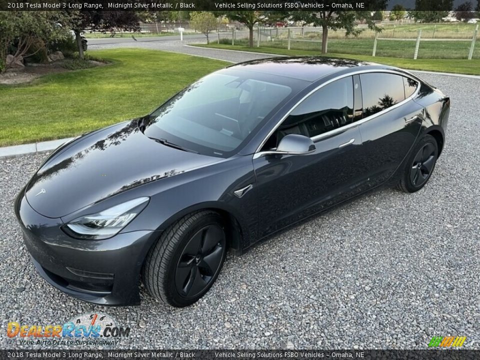 Midnight Silver Metallic 2018 Tesla Model 3 Long Range Photo #9