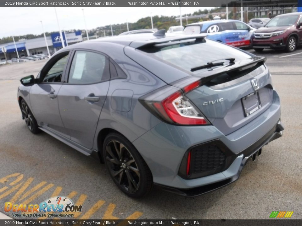 2019 Honda Civic Sport Hatchback Sonic Gray Pearl / Black Photo #8