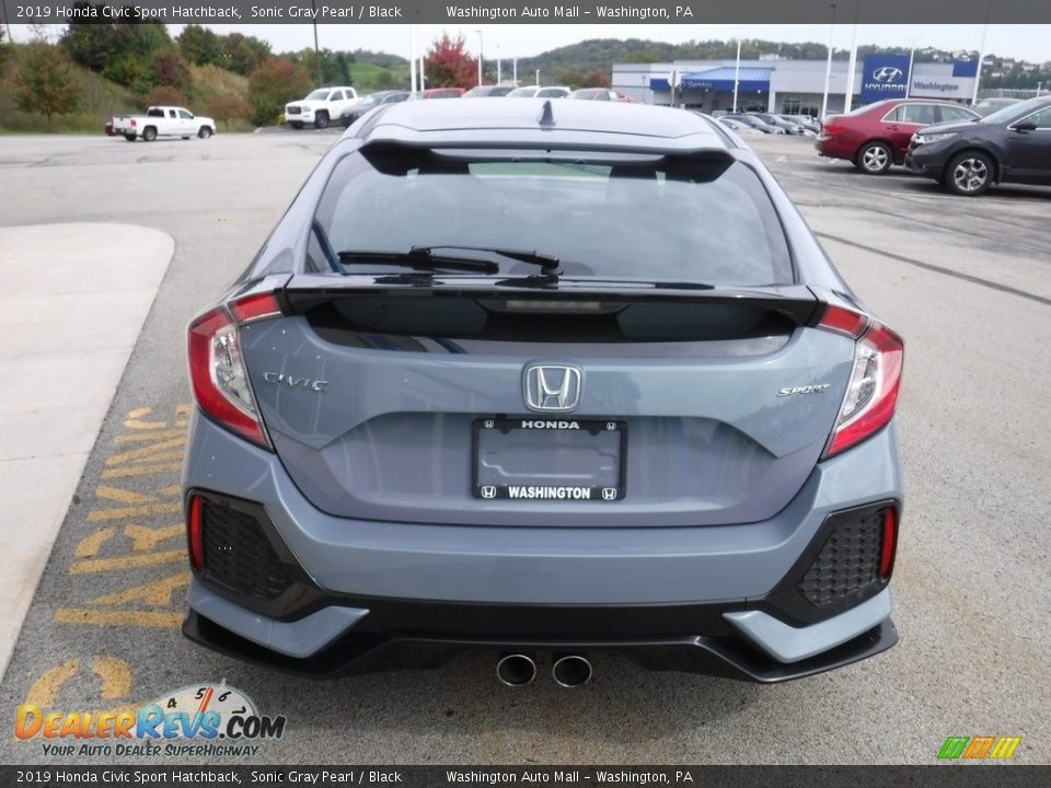 2019 Honda Civic Sport Hatchback Sonic Gray Pearl / Black Photo #9