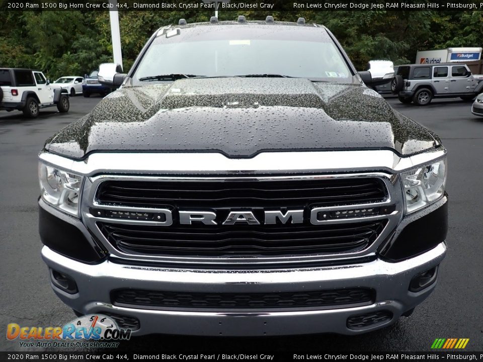 2020 Ram 1500 Big Horn Crew Cab 4x4 Diamond Black Crystal Pearl / Black/Diesel Gray Photo #8