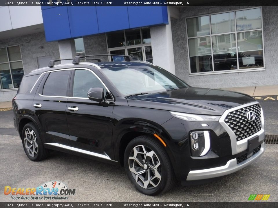 Front 3/4 View of 2021 Hyundai Palisade Calligraphy AWD Photo #1
