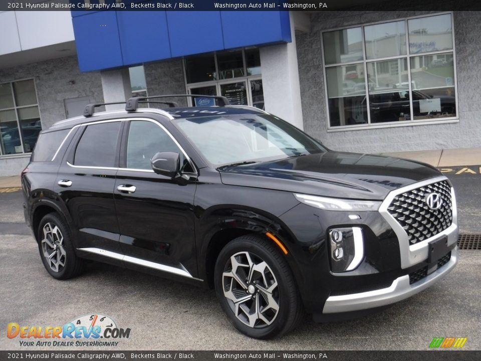 Front 3/4 View of 2021 Hyundai Palisade Calligraphy AWD Photo #1