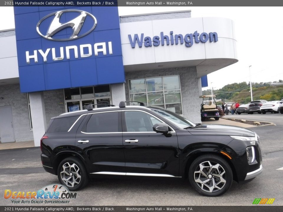 2021 Hyundai Palisade Calligraphy AWD Becketts Black / Black Photo #2