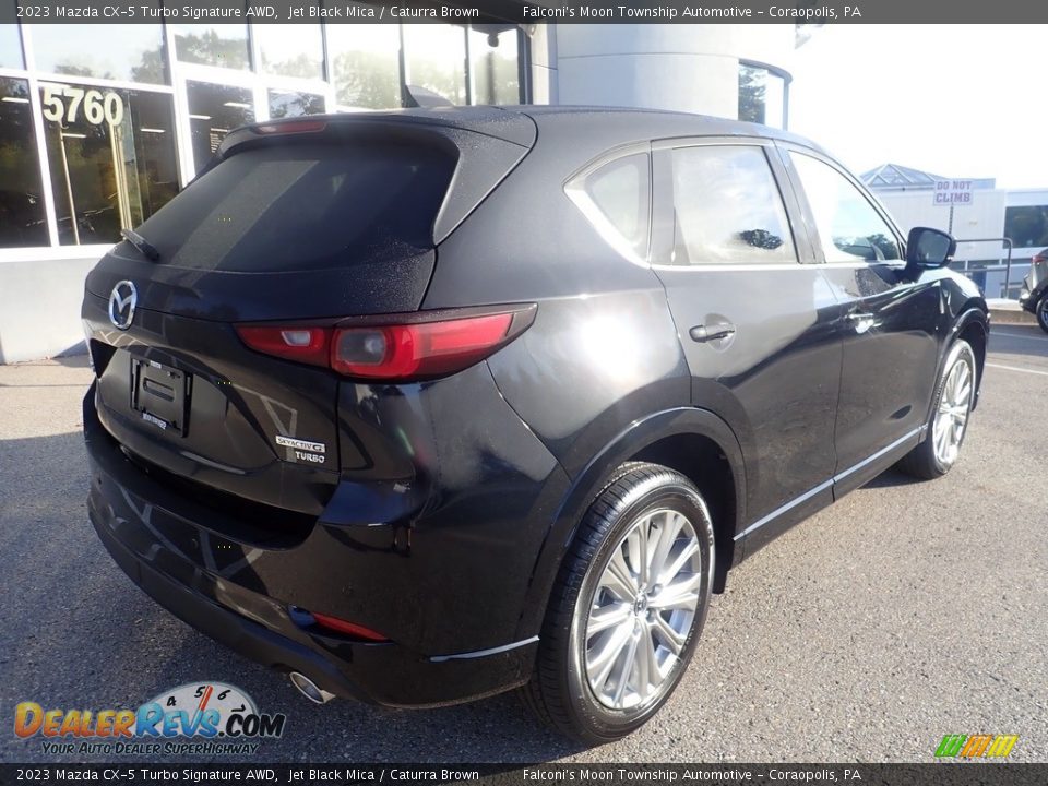 2023 Mazda CX-5 Turbo Signature AWD Jet Black Mica / Caturra Brown Photo #2