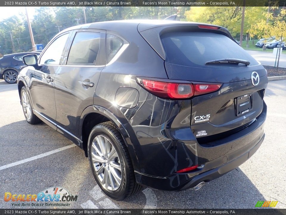 2023 Mazda CX-5 Turbo Signature AWD Jet Black Mica / Caturra Brown Photo #5