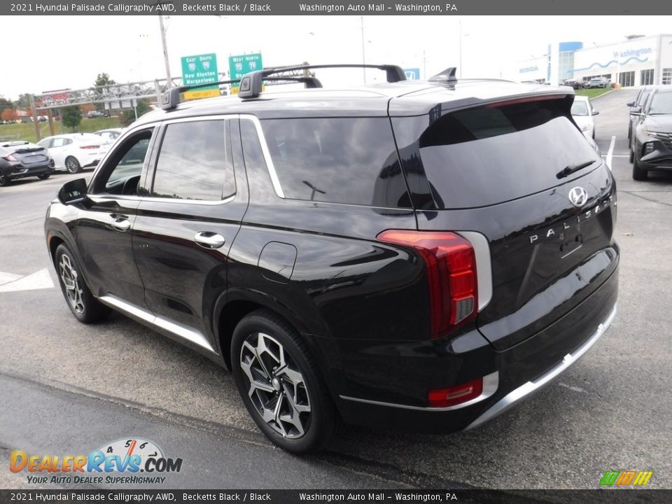 2021 Hyundai Palisade Calligraphy AWD Becketts Black / Black Photo #8