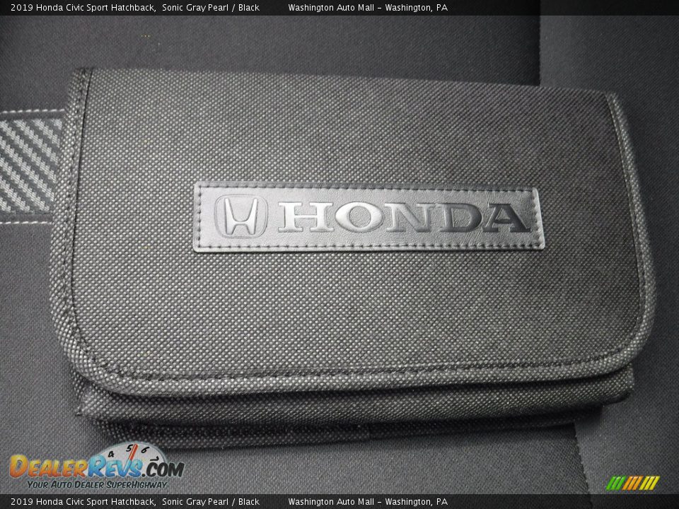 2019 Honda Civic Sport Hatchback Sonic Gray Pearl / Black Photo #29