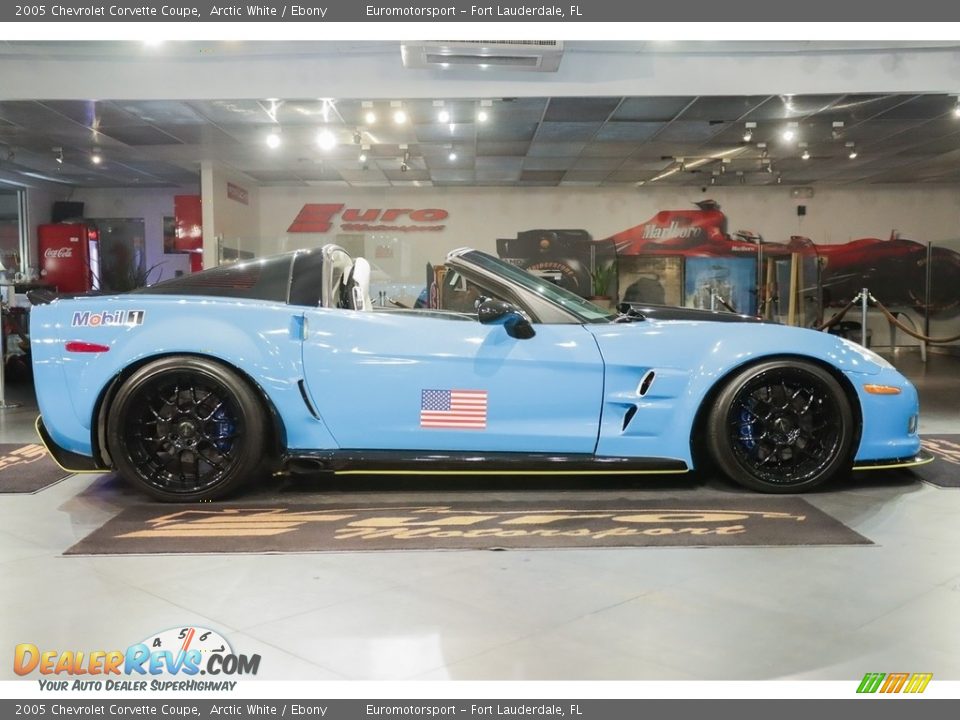 2005 Chevrolet Corvette Coupe Arctic White / Ebony Photo #9