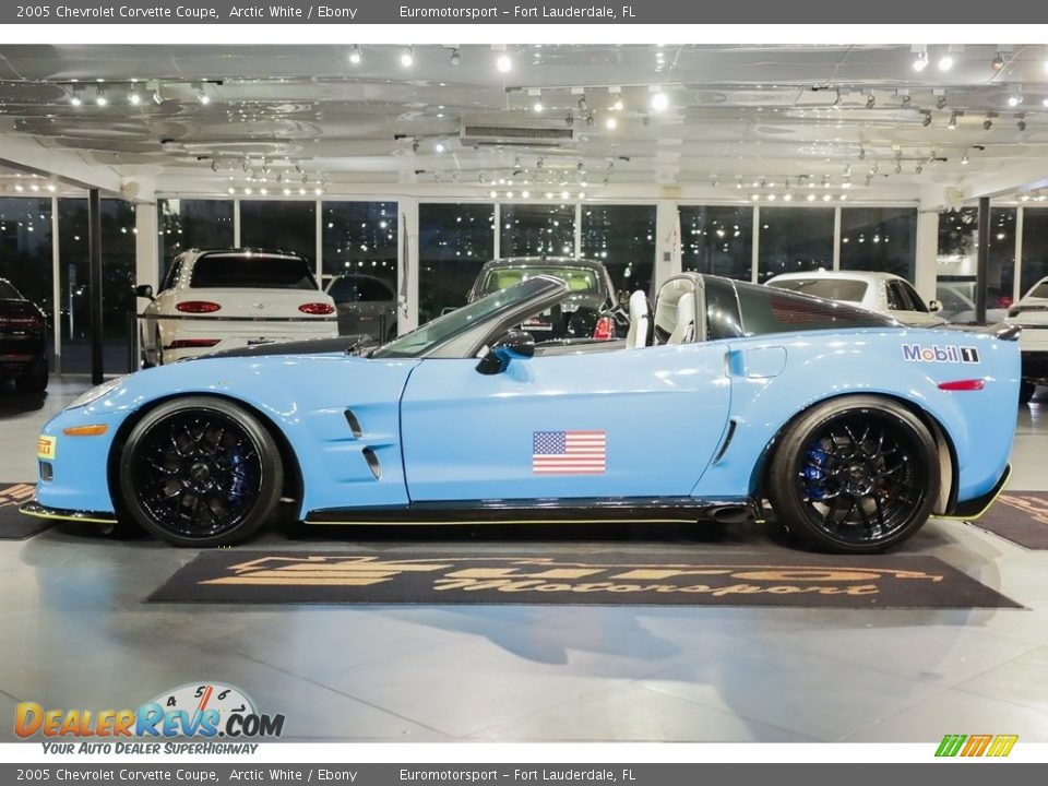2005 Chevrolet Corvette Coupe Arctic White / Ebony Photo #10