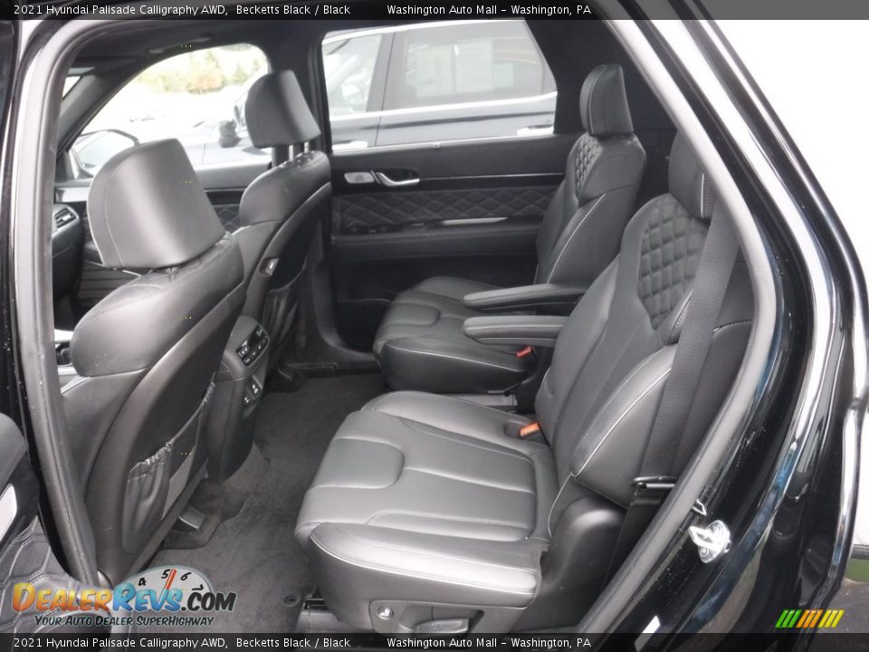 Rear Seat of 2021 Hyundai Palisade Calligraphy AWD Photo #32