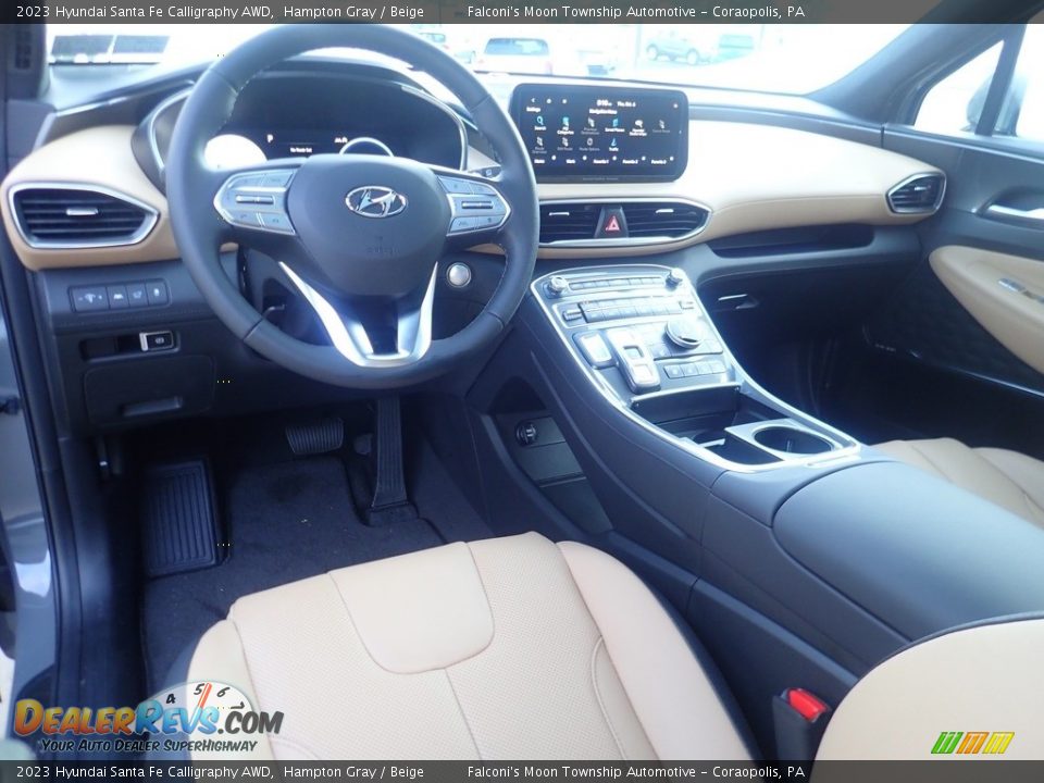 Beige Interior - 2023 Hyundai Santa Fe Calligraphy AWD Photo #13