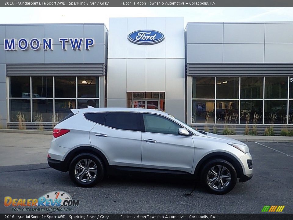 2016 Hyundai Santa Fe Sport AWD Sparkling Silver / Gray Photo #1