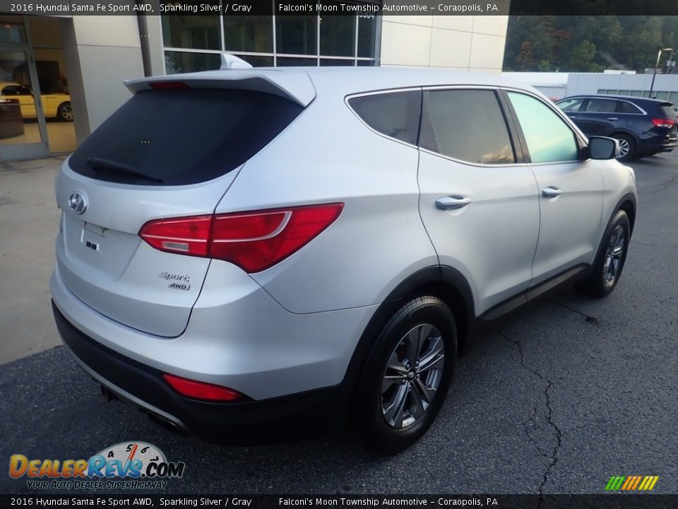 2016 Hyundai Santa Fe Sport AWD Sparkling Silver / Gray Photo #2