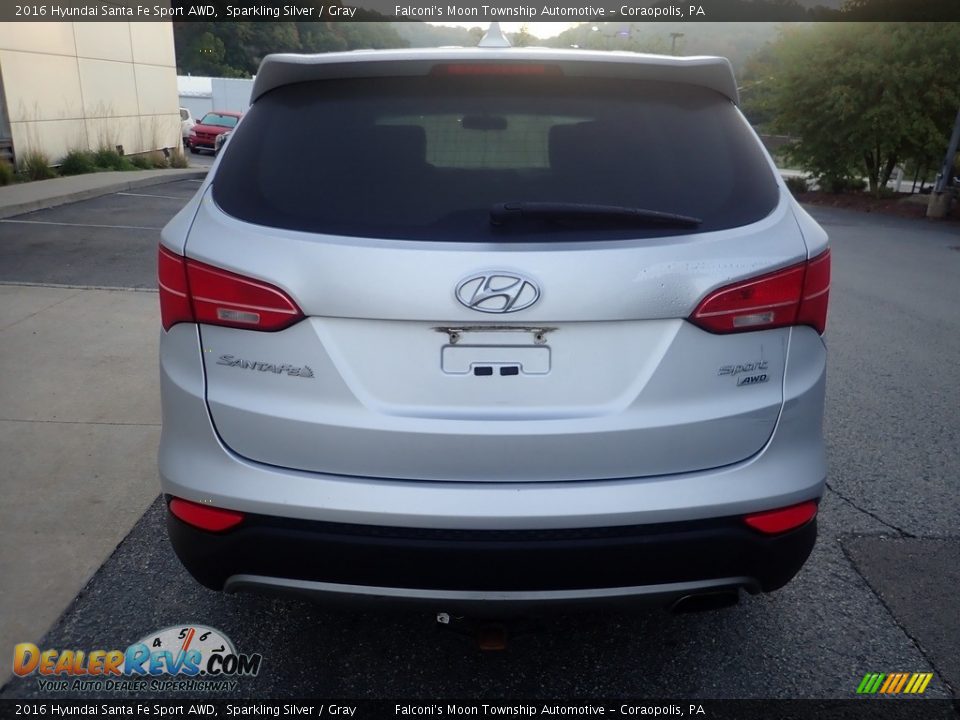 2016 Hyundai Santa Fe Sport AWD Sparkling Silver / Gray Photo #3