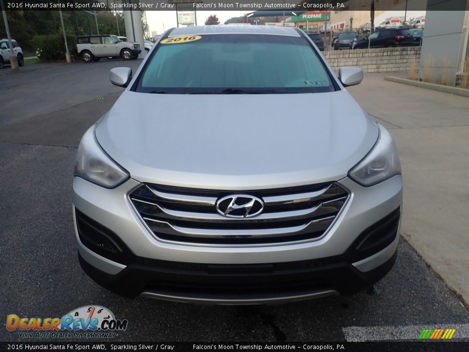 2016 Hyundai Santa Fe Sport AWD Sparkling Silver / Gray Photo #8