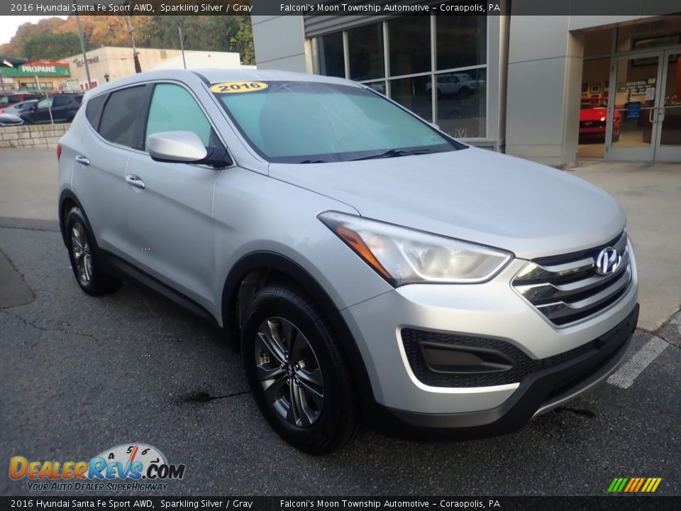 Sparkling Silver 2016 Hyundai Santa Fe Sport AWD Photo #9