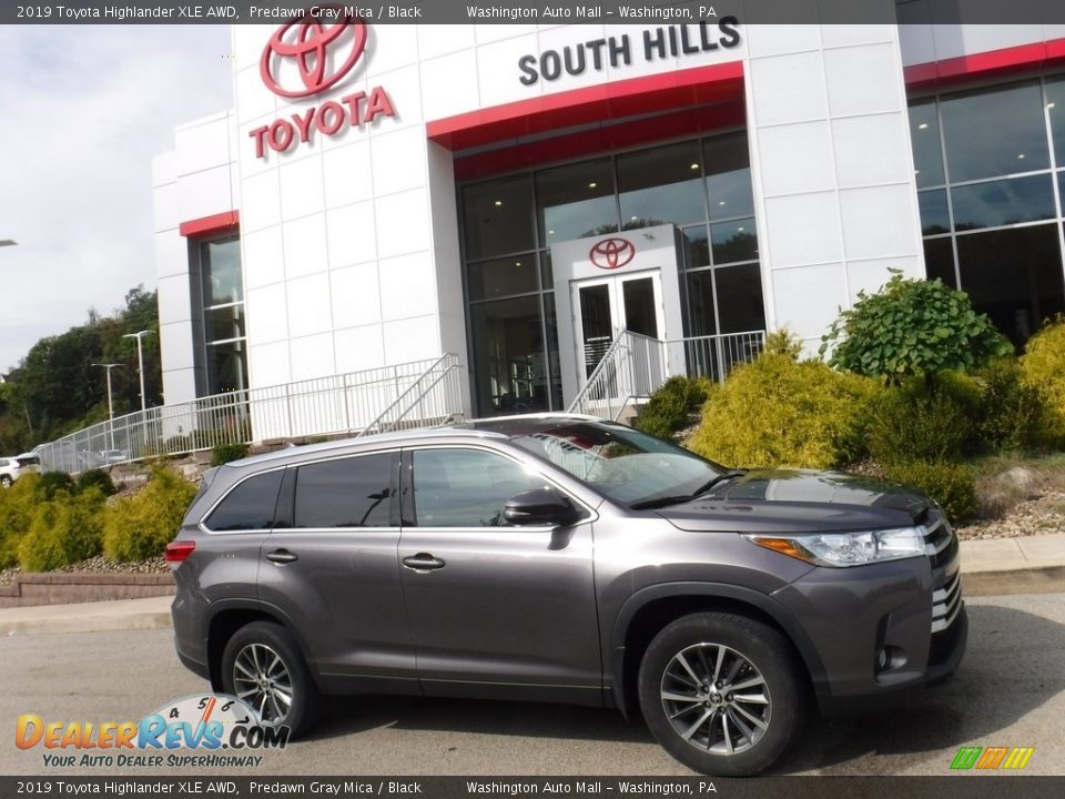 2019 Toyota Highlander XLE AWD Predawn Gray Mica / Black Photo #2