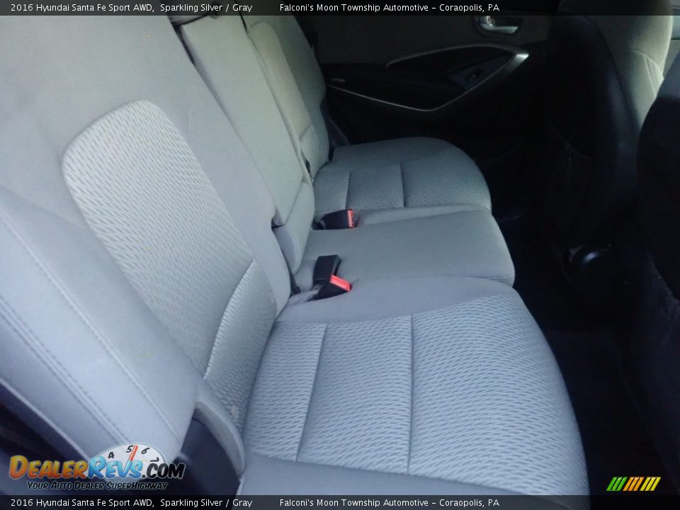 Rear Seat of 2016 Hyundai Santa Fe Sport AWD Photo #15