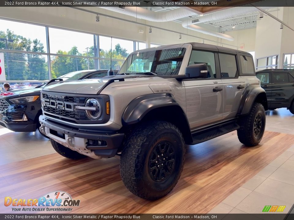 Iconic Silver Metallic 2022 Ford Bronco Raptor 4X4 Photo #1