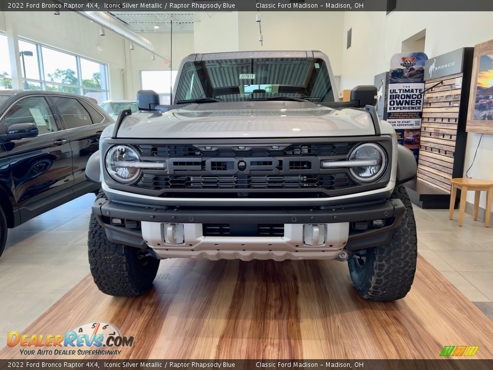 Iconic Silver Metallic 2022 Ford Bronco Raptor 4X4 Photo #2