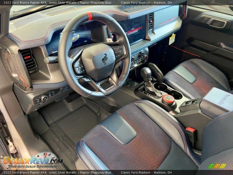 Front Seat of 2022 Ford Bronco Raptor 4X4 Photo #8