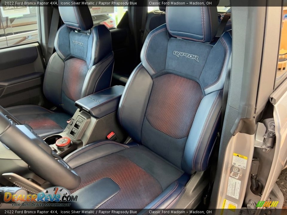 Front Seat of 2022 Ford Bronco Raptor 4X4 Photo #9