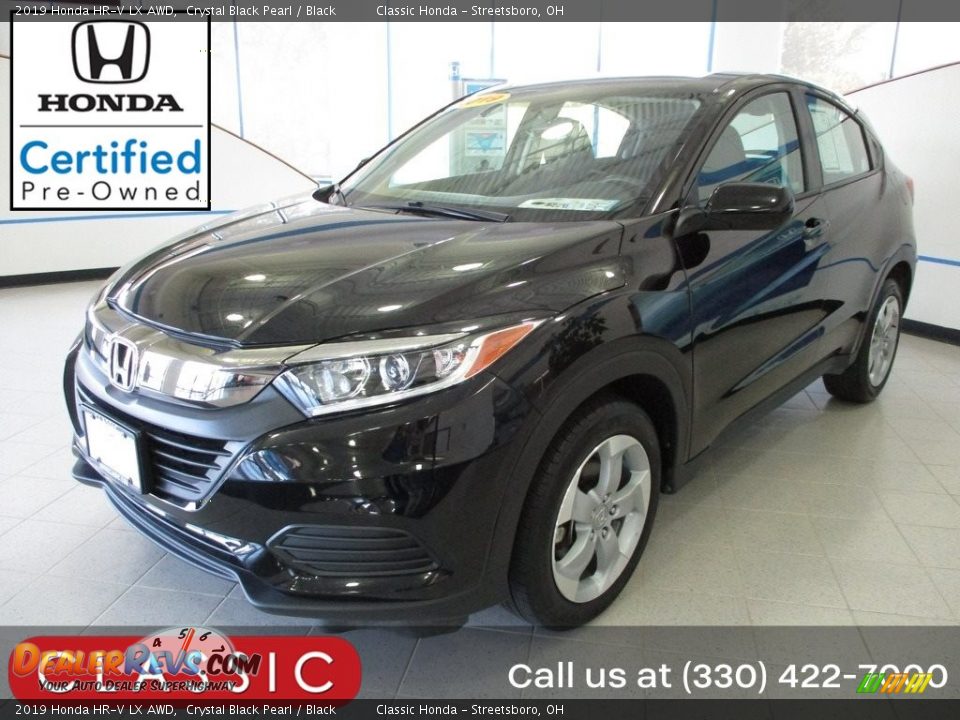 2019 Honda HR-V LX AWD Crystal Black Pearl / Black Photo #1