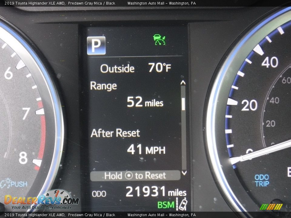 2019 Toyota Highlander XLE AWD Predawn Gray Mica / Black Photo #34
