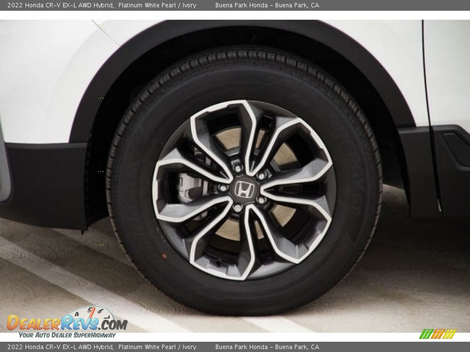 2022 Honda CR-V EX-L AWD Hybrid Platinum White Pearl / Ivory Photo #9