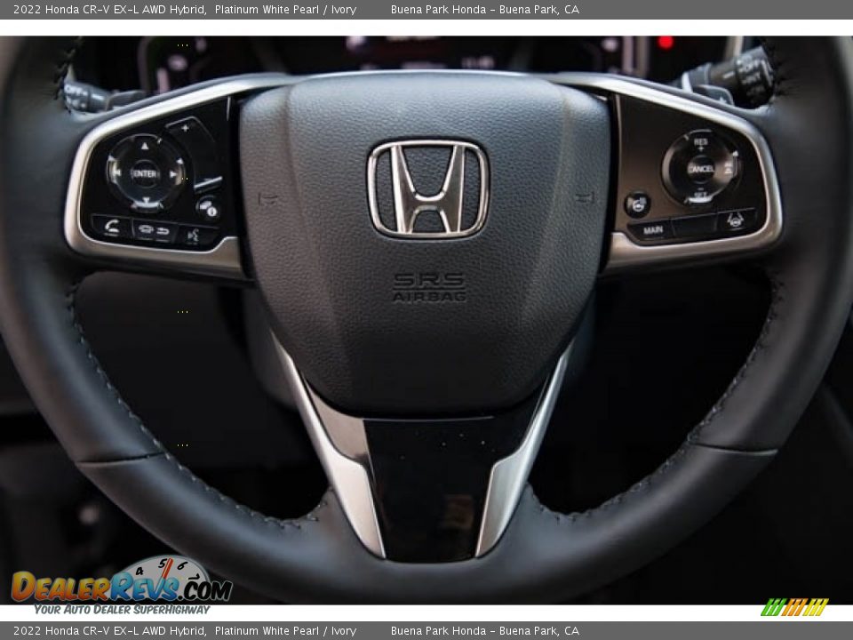 2022 Honda CR-V EX-L AWD Hybrid Platinum White Pearl / Ivory Photo #17