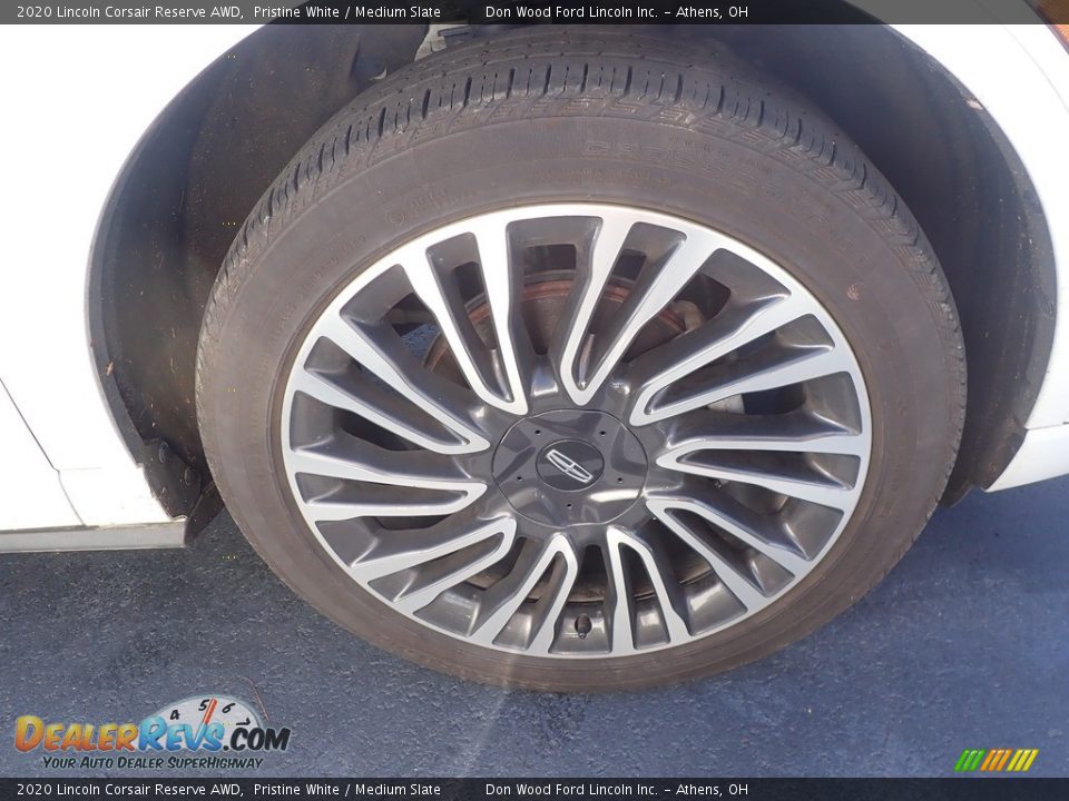 2020 Lincoln Corsair Reserve AWD Pristine White / Medium Slate Photo #12