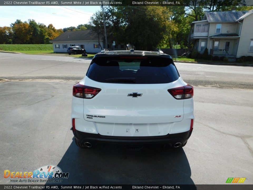 2022 Chevrolet TrailBlazer RS AWD Summit White / Jet Black w/Red Accents Photo #5