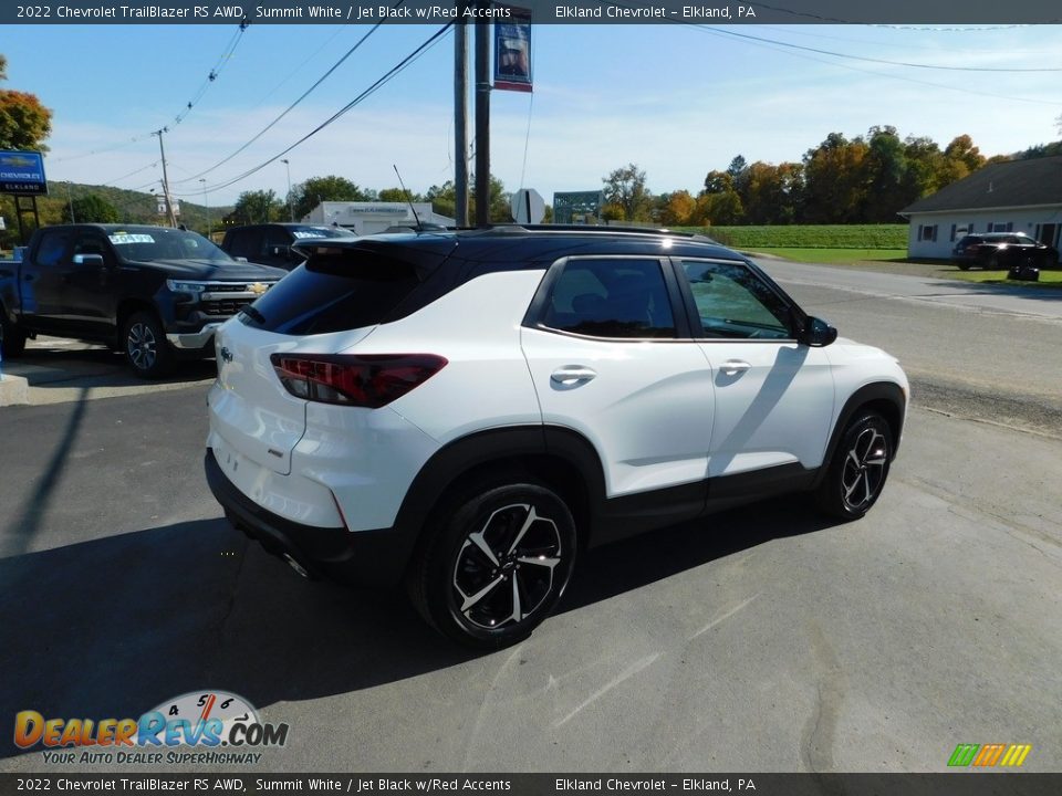 2022 Chevrolet TrailBlazer RS AWD Summit White / Jet Black w/Red Accents Photo #6