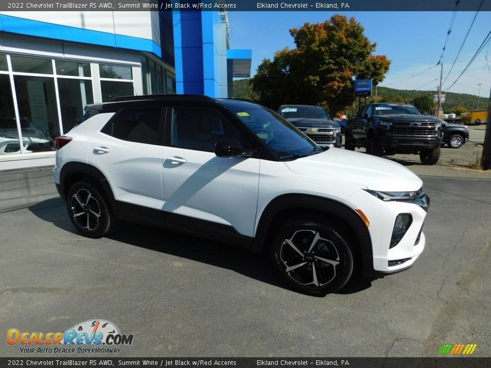 2022 Chevrolet TrailBlazer RS AWD Summit White / Jet Black w/Red Accents Photo #8