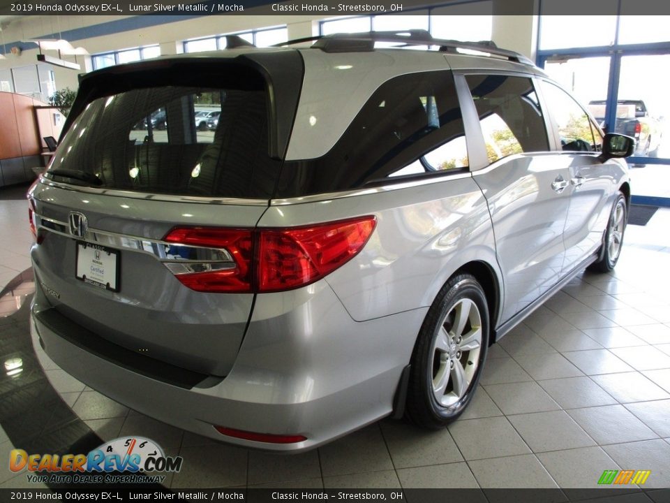 2019 Honda Odyssey EX-L Lunar Silver Metallic / Mocha Photo #7