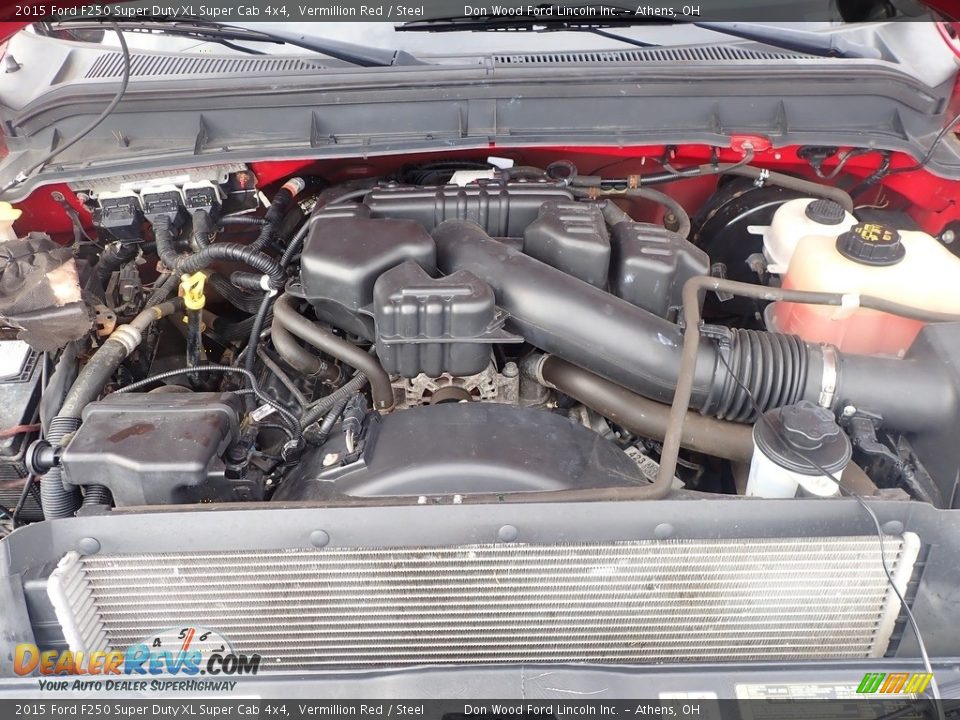 2015 Ford F250 Super Duty XL Super Cab 4x4 Vermillion Red / Steel Photo #6