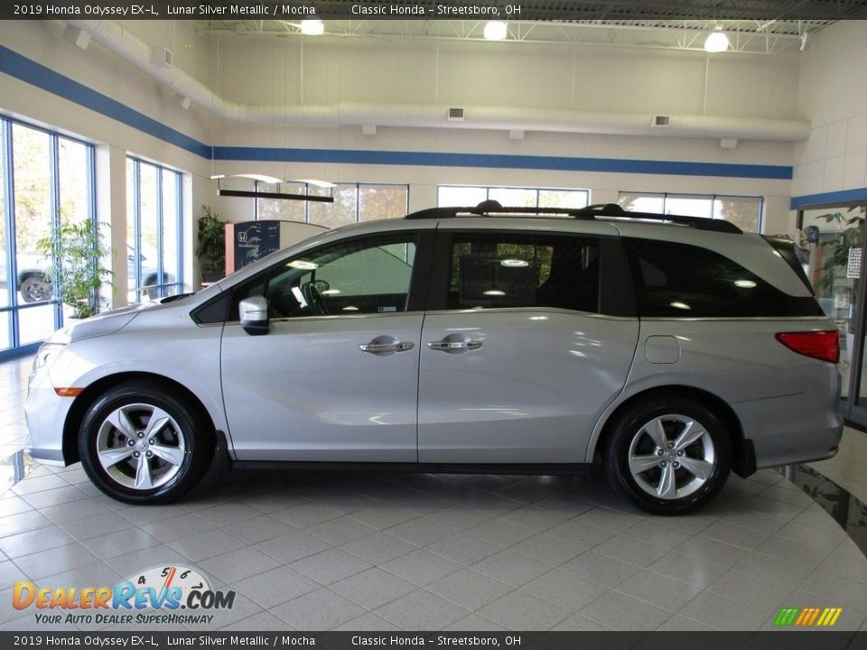 2019 Honda Odyssey EX-L Lunar Silver Metallic / Mocha Photo #10