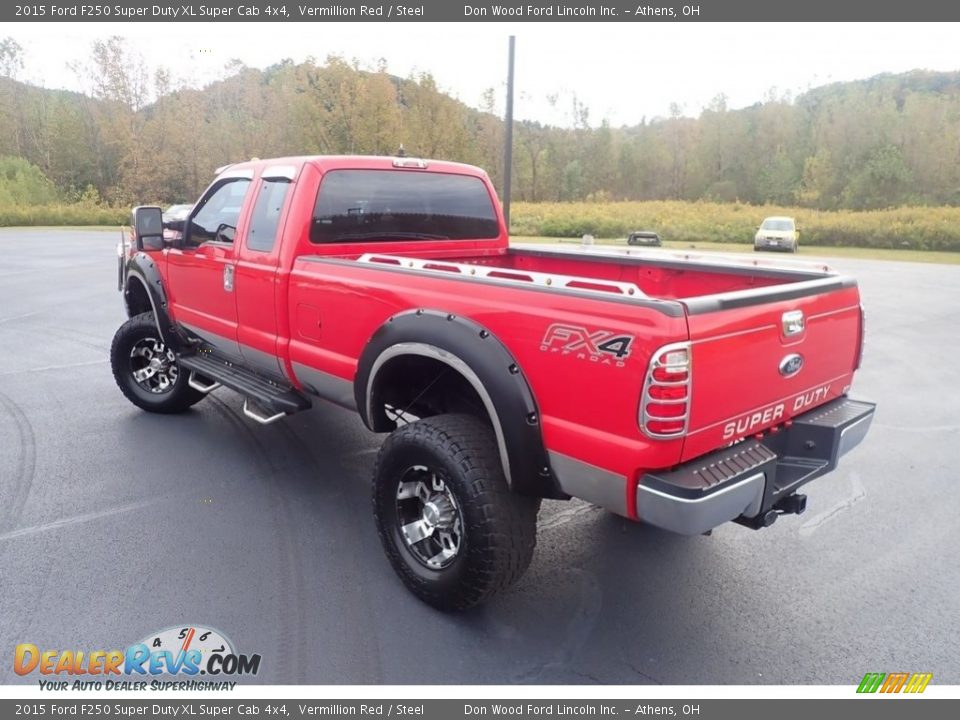 2015 Ford F250 Super Duty XL Super Cab 4x4 Vermillion Red / Steel Photo #11