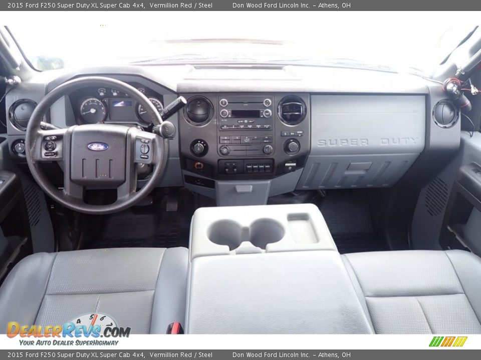 2015 Ford F250 Super Duty XL Super Cab 4x4 Vermillion Red / Steel Photo #20