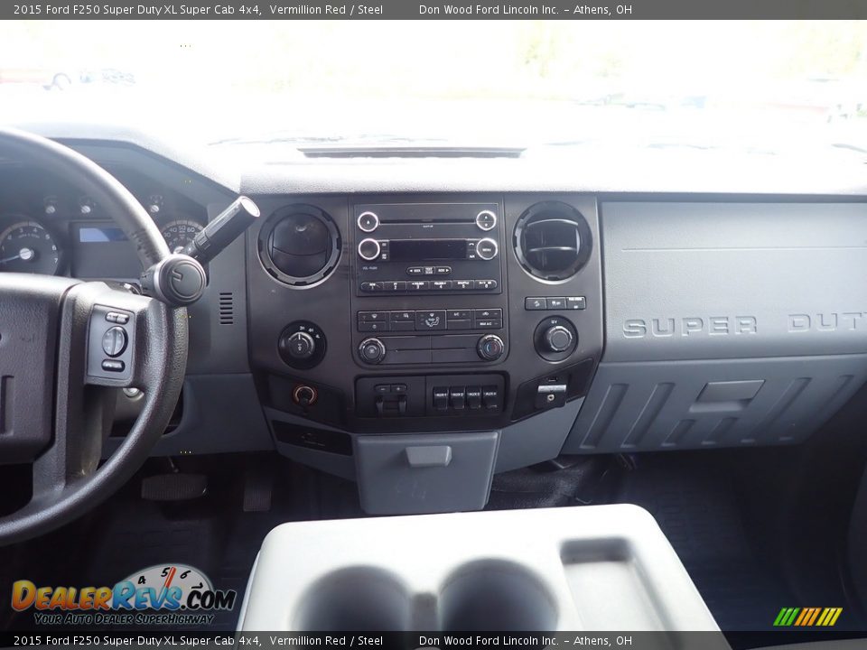 2015 Ford F250 Super Duty XL Super Cab 4x4 Vermillion Red / Steel Photo #21